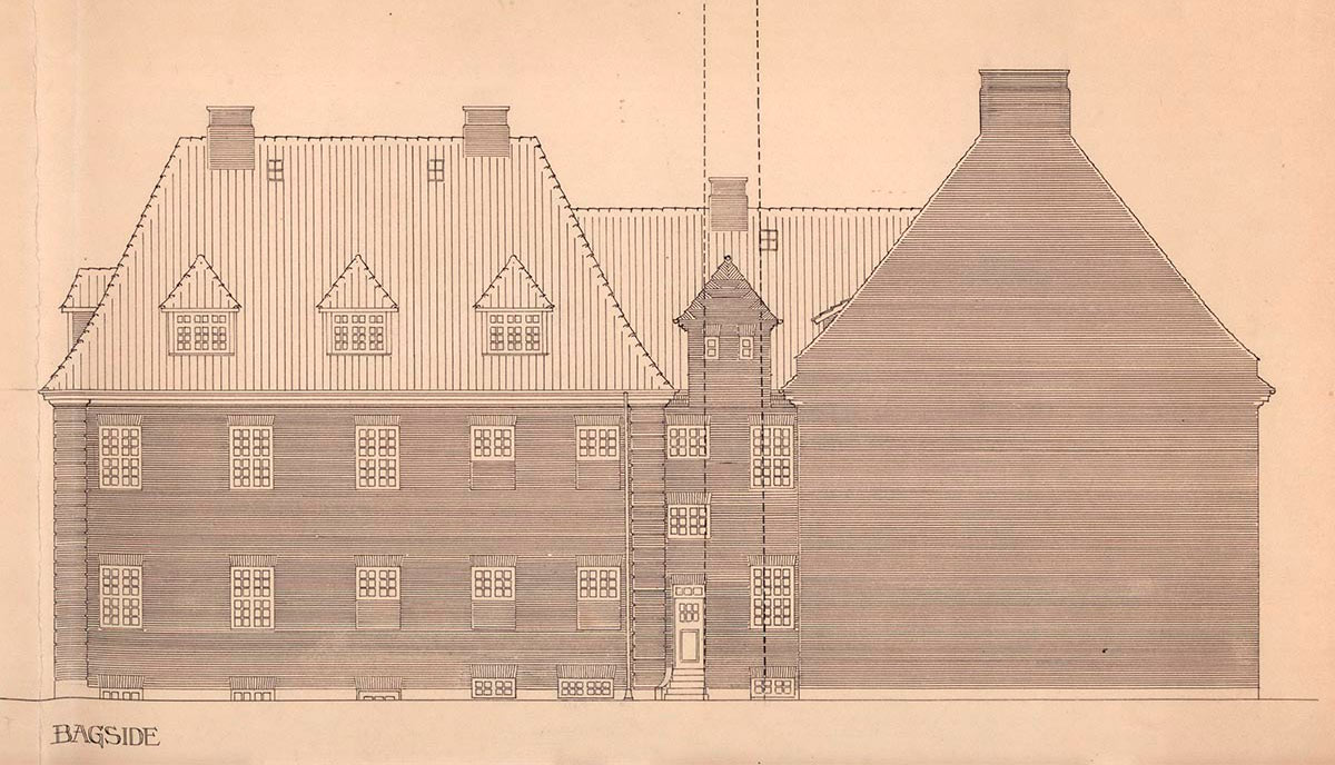 Tegning af Sjællandsgadebadet. Illustration: Københavns Stadsarkiv