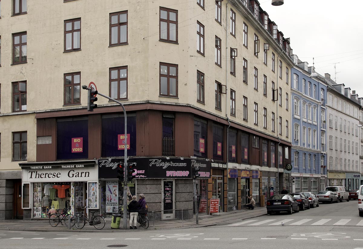 Hjørnet af Oehlenschlägergade og Vesterbrogade. Foto 2014: Mads Neuhard, Københavns Stadsarkiv