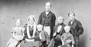Familiebillede 1866. Foto Ukendt fotograf, privat eje