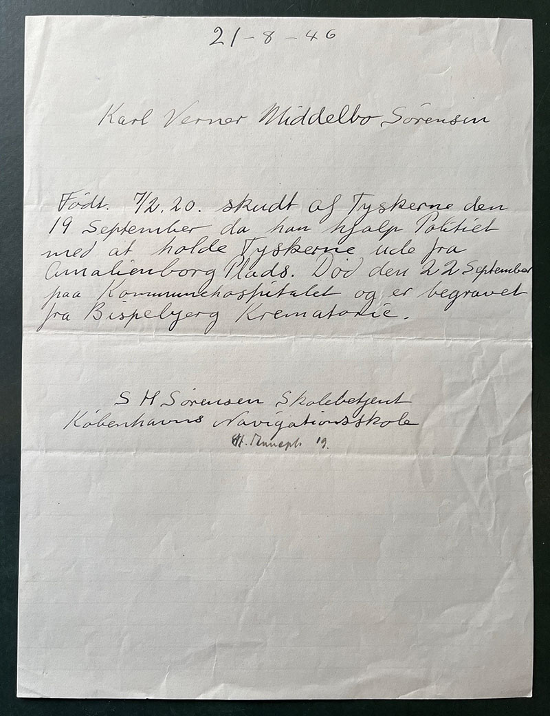 Håndsrevet brev