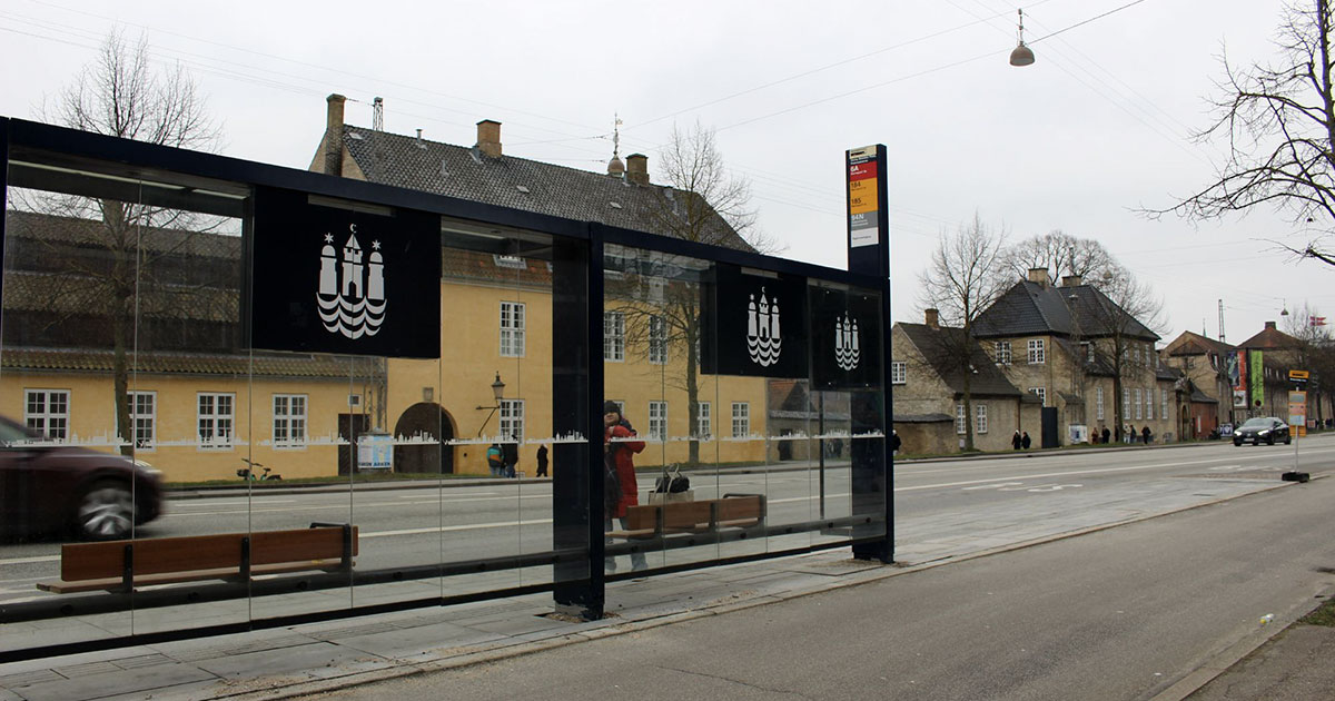 Byvåben på busskur
