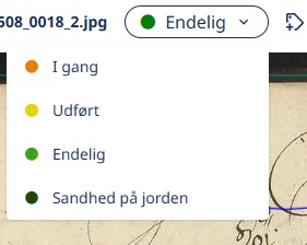 Skærmbillede fra Transkribus