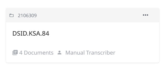 Skærmbillede fra Transkribus