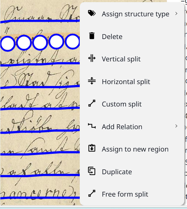 Skærmbillede fra Transkribus