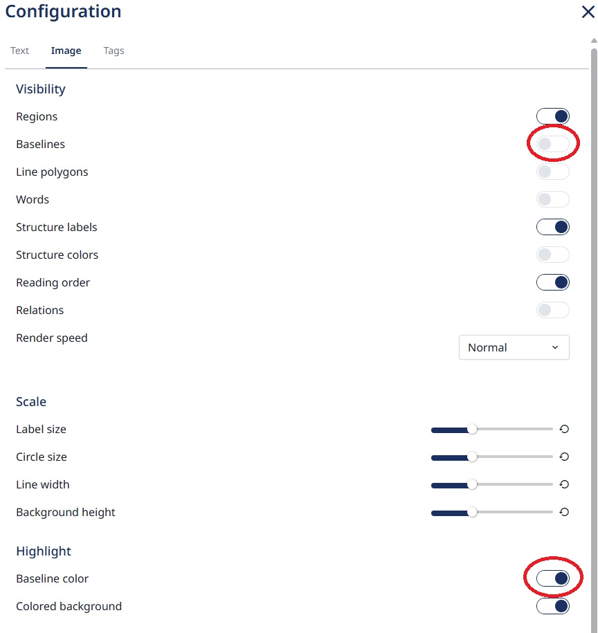 Skærmbillede fra Transkribus