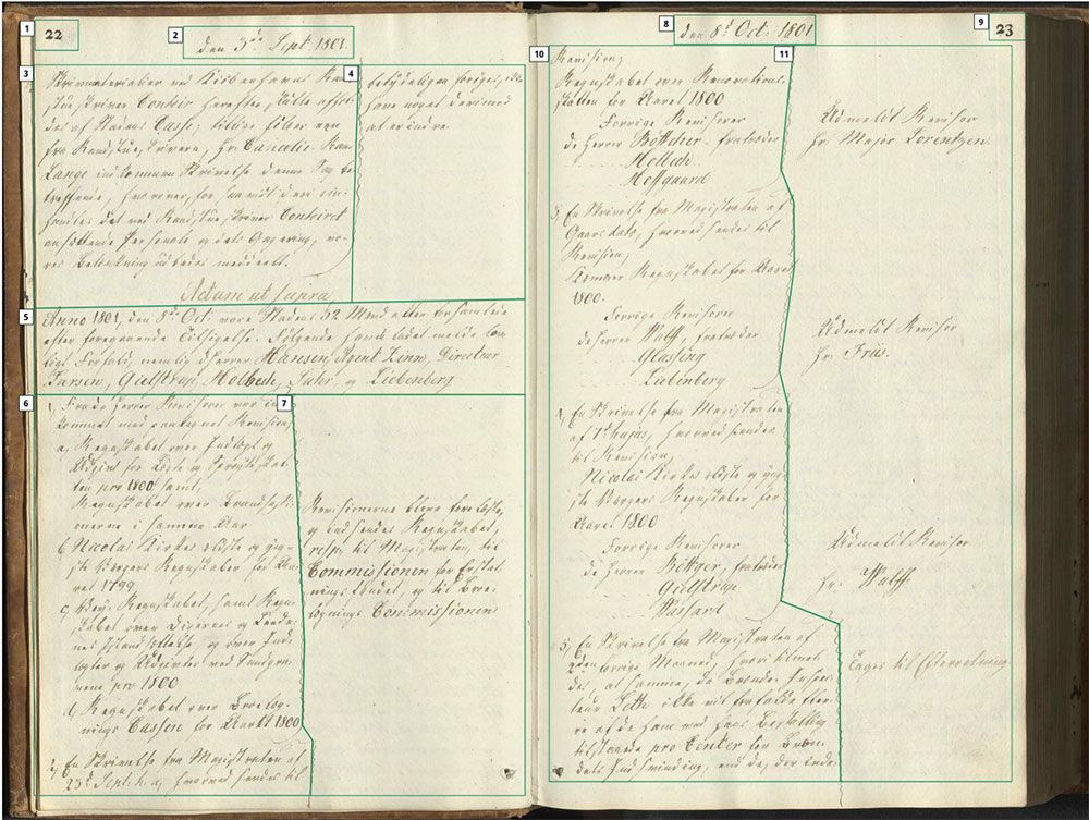 Skærmbillede fra Transkribus